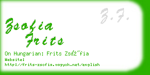 zsofia frits business card